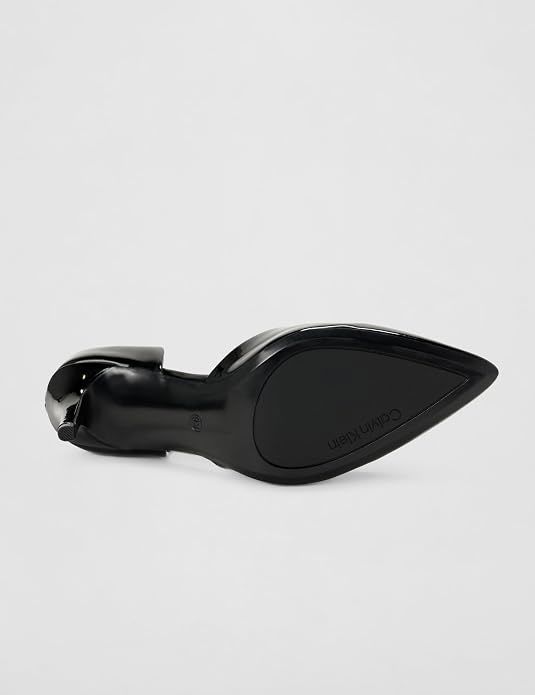 Black Patent Pointed Cutout Heels | حذاء هيلز أسود لامع بمقدمة مدببة وفتحة جانبية_thumbnail_4